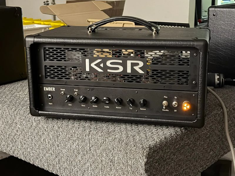 A finished KSR Ember with its power light on
